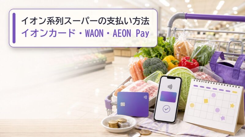 イオン系列スーパーの支払い方法｜イオンカード・WAON・AEON Pay