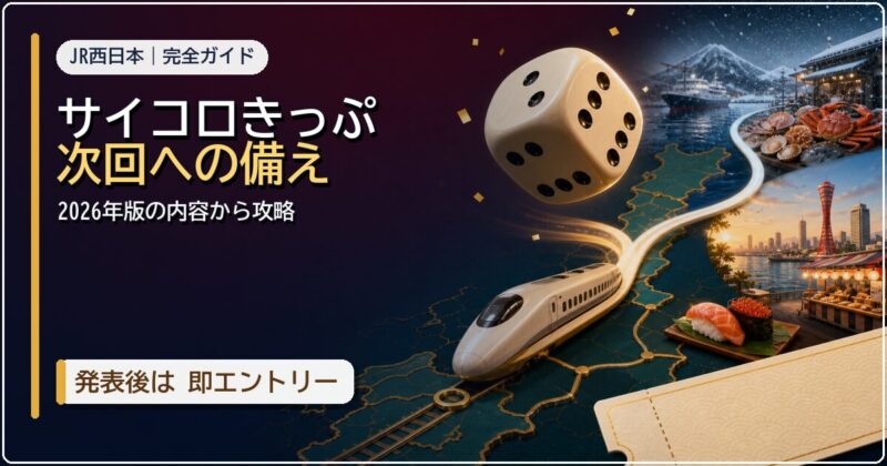 JR西日本 サイコロきっぷ 完全ガイド